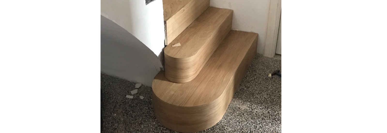 Scale in legno a Bergamo